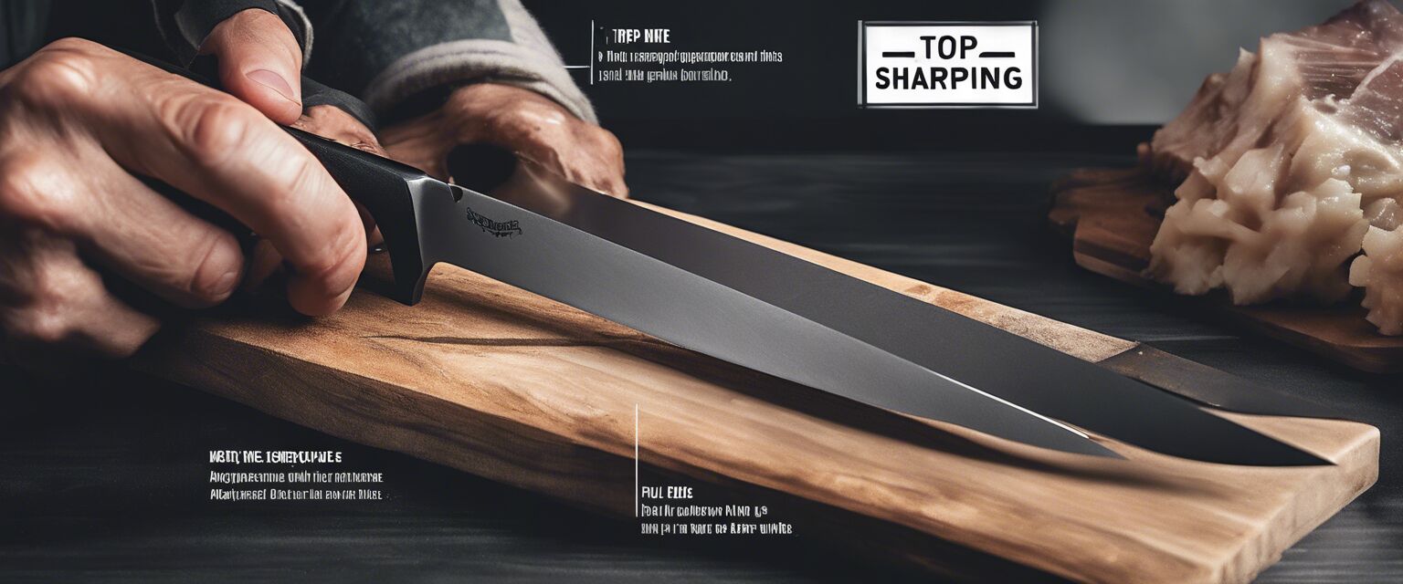 Knife sharpening tips infographic